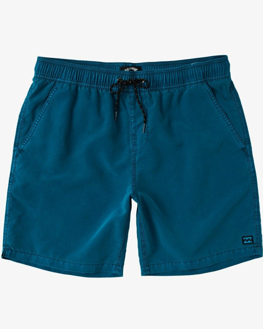 * Boardshorts | Quality Guarantee All Day Overdye Layback Boardshorts 17 Darkaqua