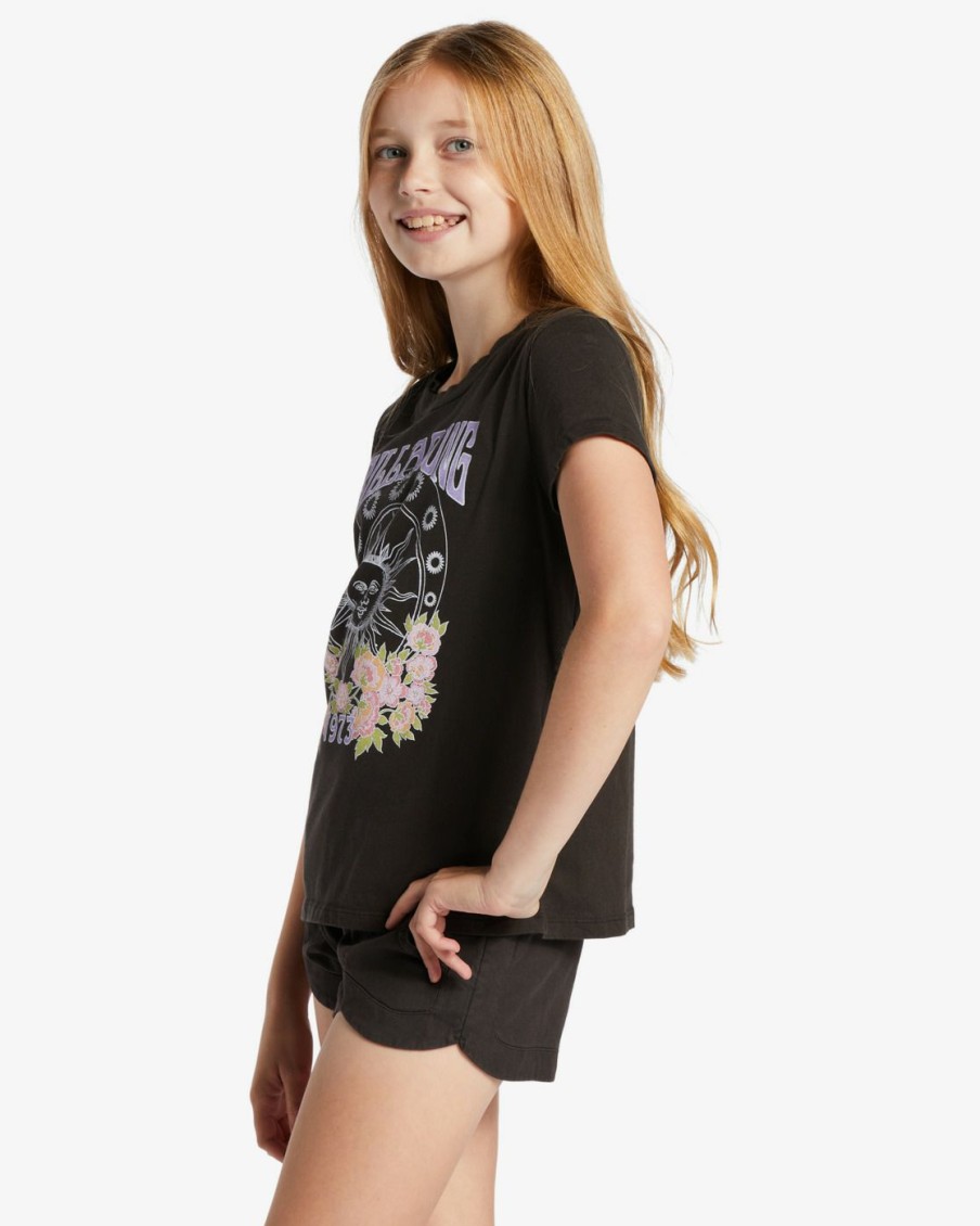 * Girls | High Quality Girl'S Kissed By The Sun T-Shirt Offblack