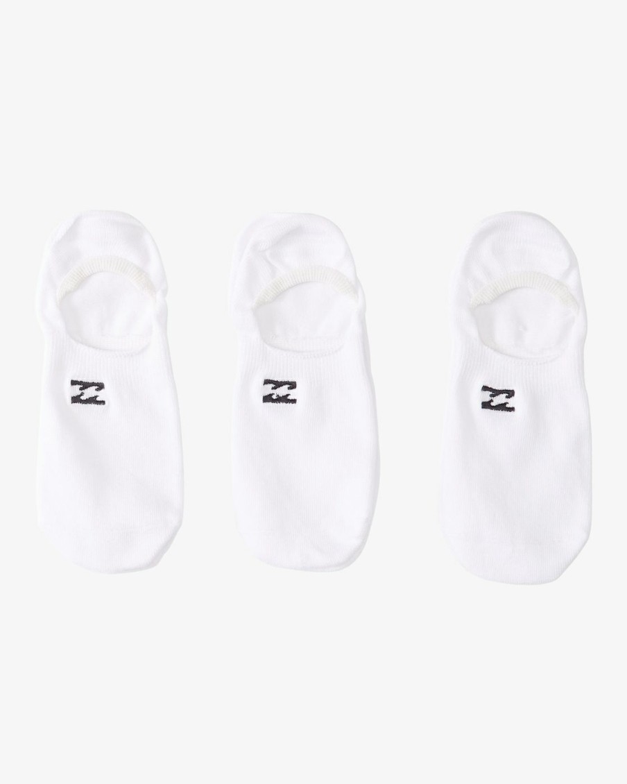 * Accessories | Bargain Sale 3-Pack Core No-Show Socks White