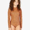 * Girls | Special Girls' Wildflower Long Sleeve Swimsuit Desertclay