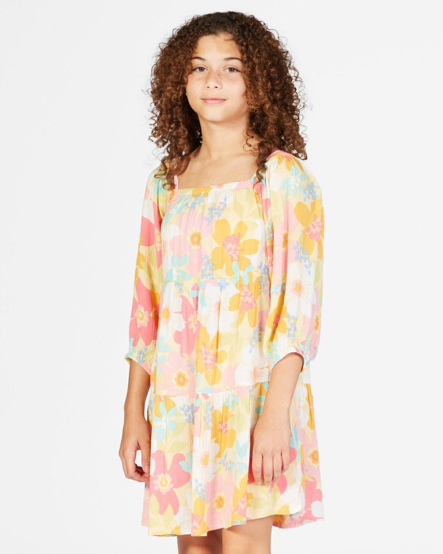 * Girls | Official Girls' Love Crush Babydoll Dress Buttermilk