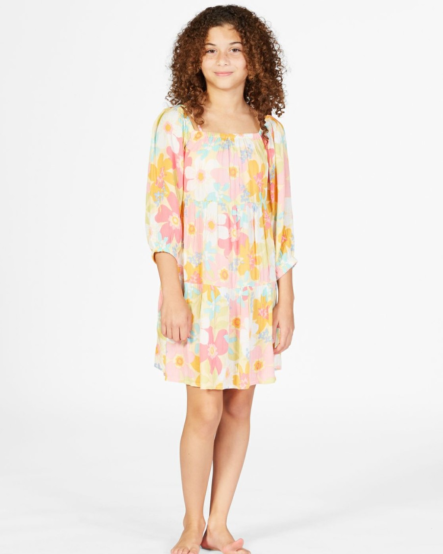 * Girls | Official Girls' Love Crush Babydoll Dress Buttermilk