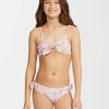 * Girls | Fashionable Girls' Sweet Dreamer Trilet Hanky Tie Bikini Set Multi