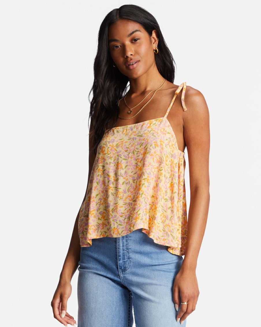 * Tops | Excellent Love The Sun Cami Top Peachpunch