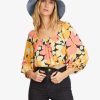 * Tops | Classical Sun City 2 Puff Sleeve Crop Top Multi