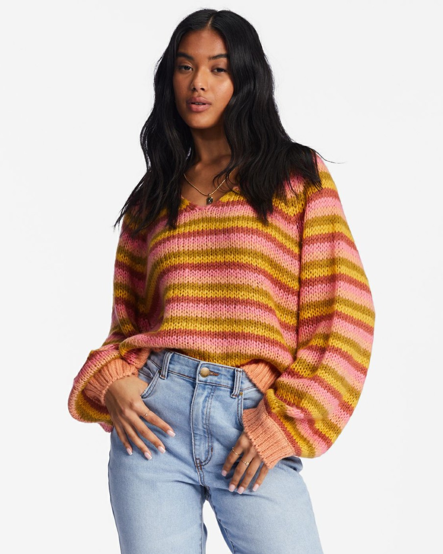 * Clothing | Special No Brainer V-Neck Pullover Sweater Canyonsunset