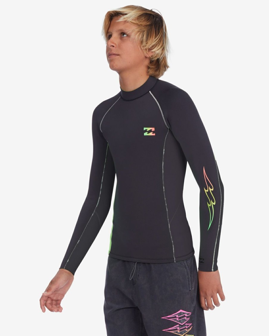 * Wetsuits | Hot Selling Boy'S 2/2Mm Interchange Wetsuit Jacket Neongreen