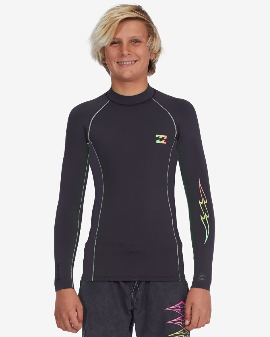 * Wetsuits | Hot Selling Boy'S 2/2Mm Interchange Wetsuit Jacket Neongreen