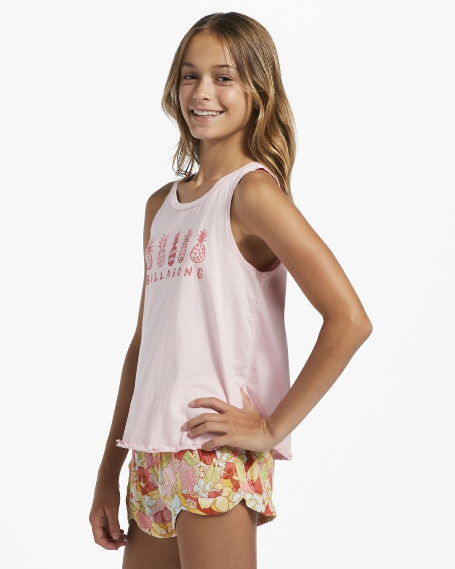 * Girls | Sale Girl'S 4-16 Make It Tropical Tank Top Softpink