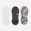 * Accessories | Classical Safari Nights 3-Pack No-Show Socks Black