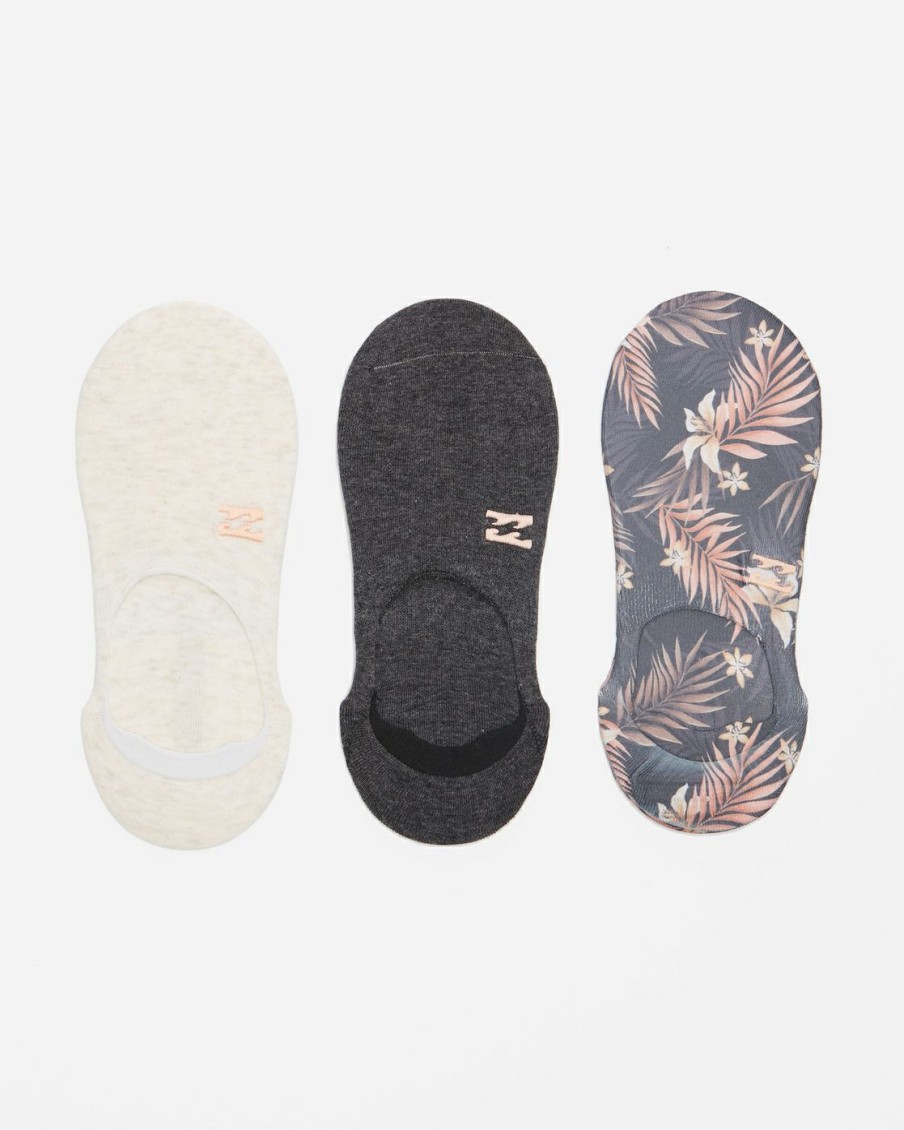 * Accessories | Classical Safari Nights 3-Pack No-Show Socks Black