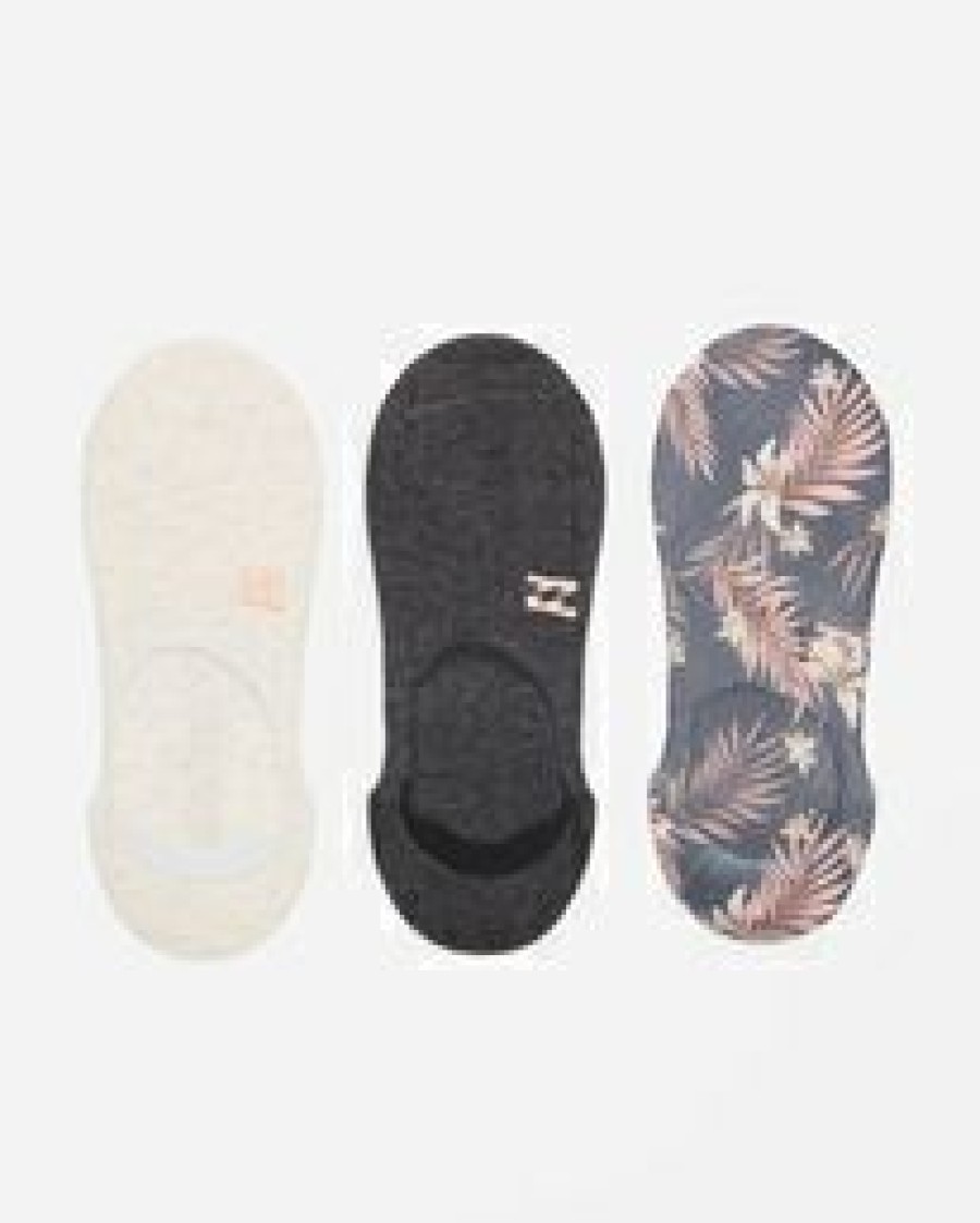 * Accessories | Classical Safari Nights 3-Pack No-Show Socks Black