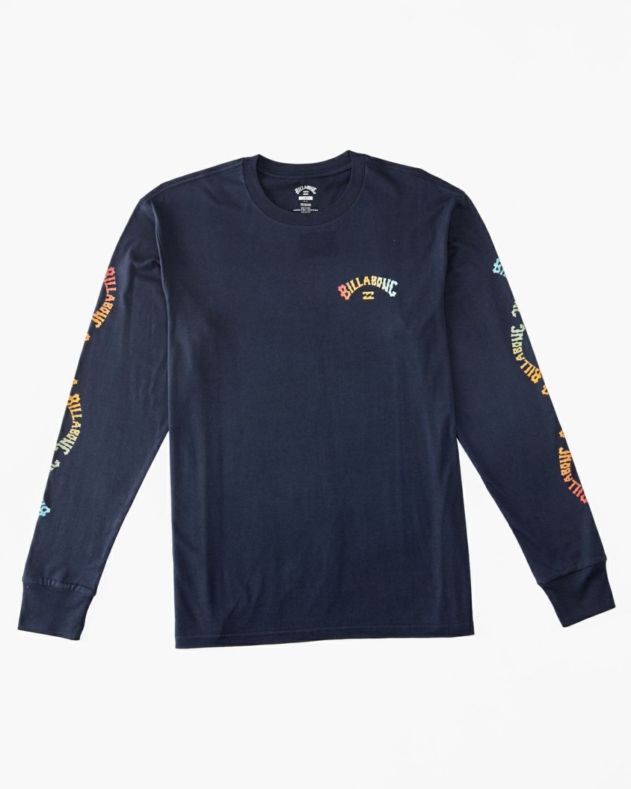 * Boys | Bargain Sale Snaking Arches Long Sleeve T-Shirt Navy