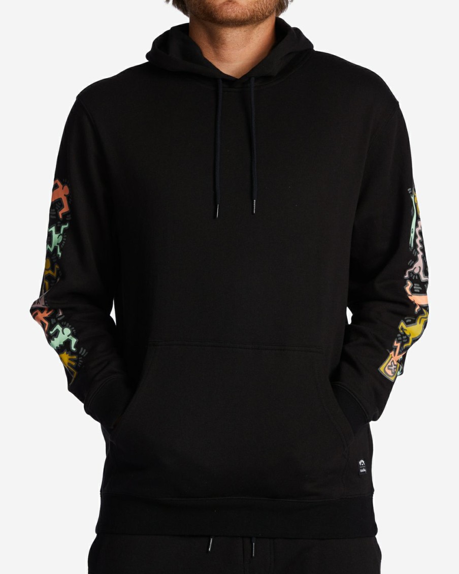 * Clothing | Excellent Quality Keith Haring Jam Hoodie Black