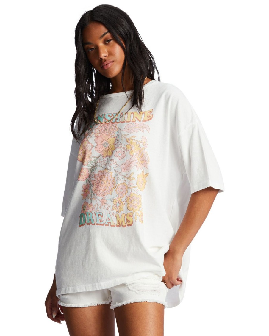 * Graphic Tees & Tanks | Wholesale Sunshine Dream Oversized T-Shirt Saltcrystal