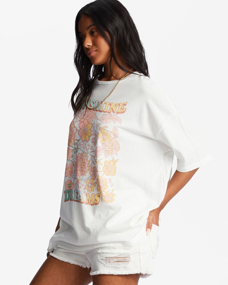 * Graphic Tees & Tanks | Wholesale Sunshine Dream Oversized T-Shirt Saltcrystal