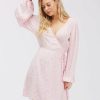 * Dresses | High Quality Spring Romance Mini Wrap Dress