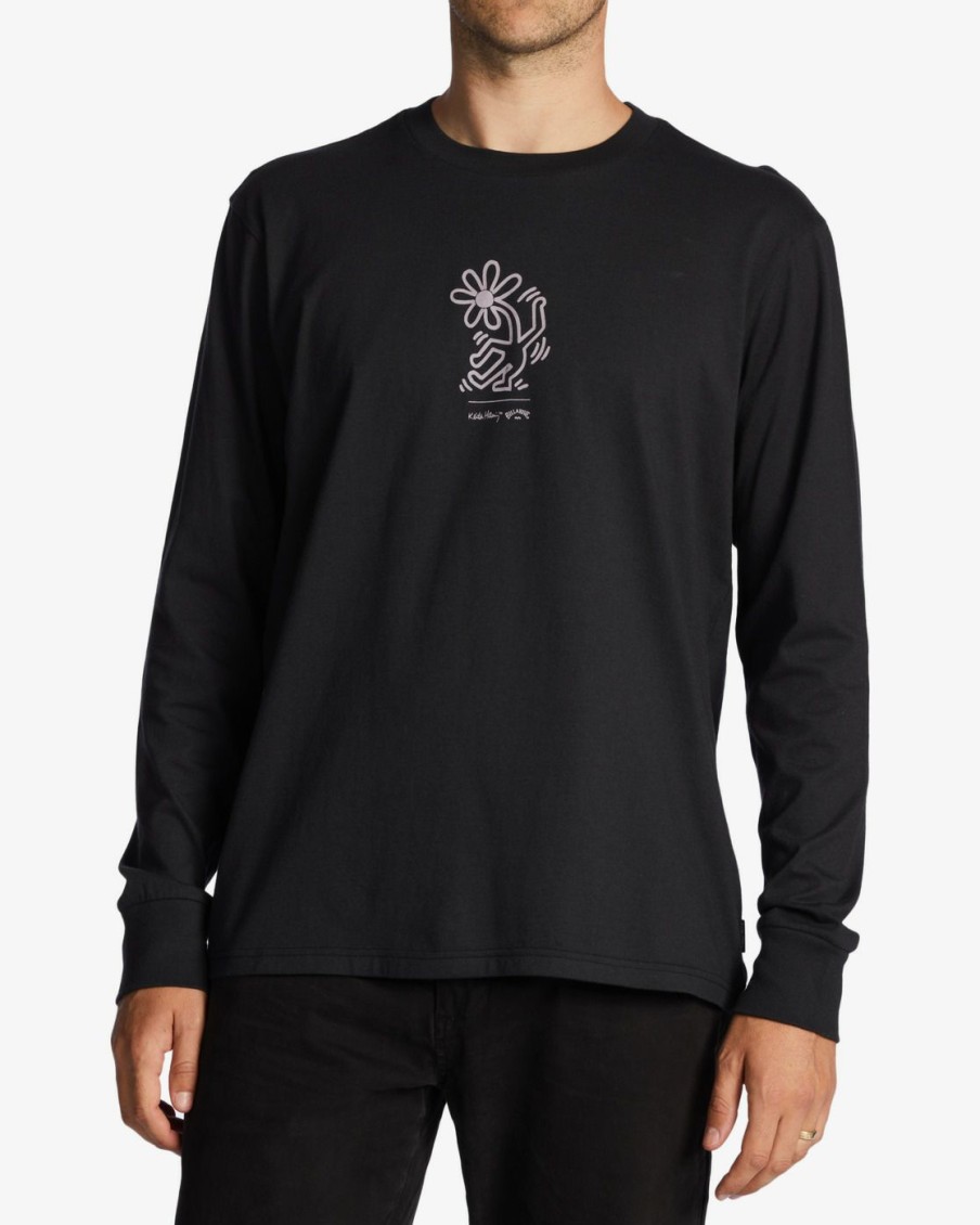 * Shirts | Discount Sale Keith Haring Flower Dance Long Sleeve T-Shirt Washedblack