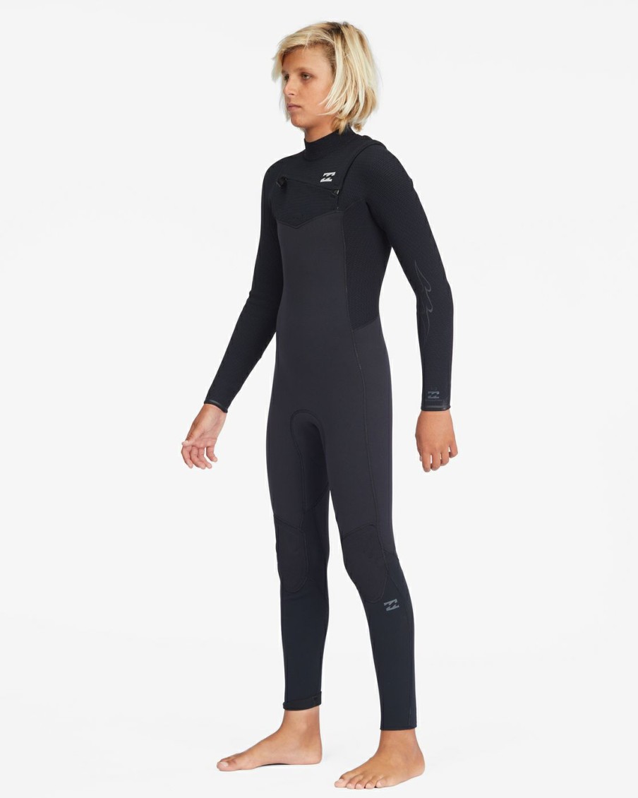 * Wetsuits | Bestsellers Boy'S 4/3 Revolution Chest Zip Full Wetsuit Black