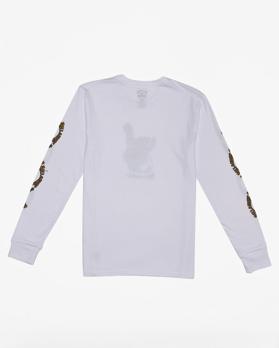 * Boys | Fashionable Croc Long Sleeve T-Shirt White