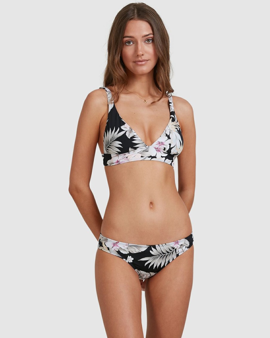 * Swim | Discount Tropicool Elongated Triangle Bikini Top Black