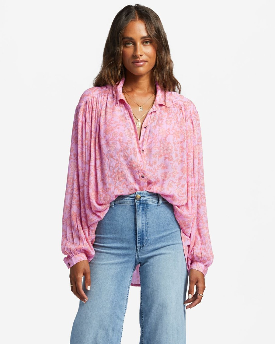 * Tops | Discount Day After Day Long Sleeve Shirt Pinktrails