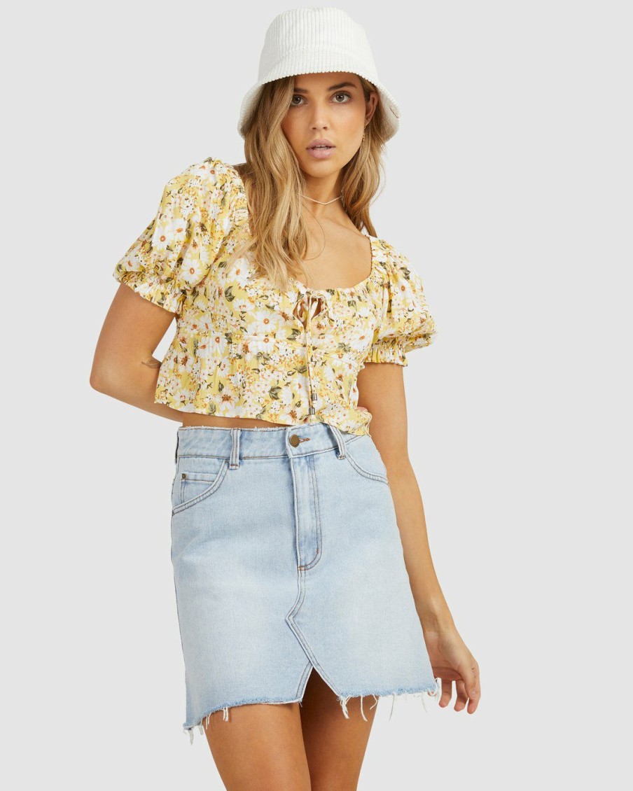 * Clothing | Discount Sale So Lucky Denim Mini Skirt Agedindigo