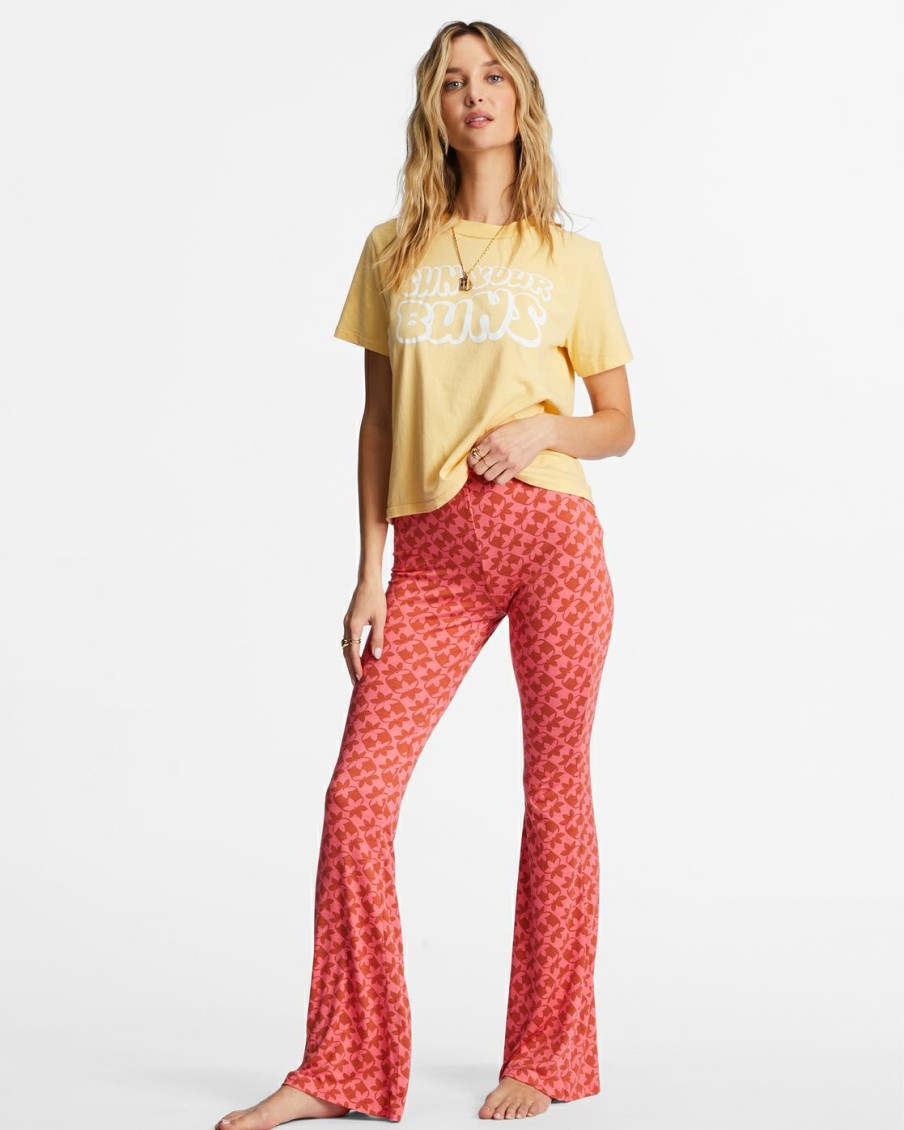 * Clothing | Discount Sale Sundown High-Waisted Flared Pants Coralcrush