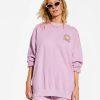 * Hoodies & Fleece | Quality Guarantee Billabong X Smiley Ridin Happy Sweatshirt Ladylavender