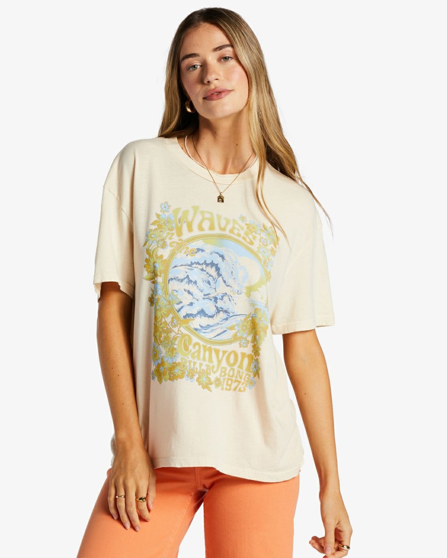 * Graphic Tees & Tanks | Shop Waves In The Canyon T-Shirt Antiquewhite