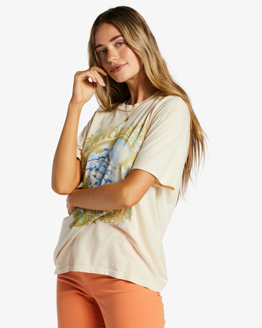 * Graphic Tees & Tanks | Shop Waves In The Canyon T-Shirt Antiquewhite