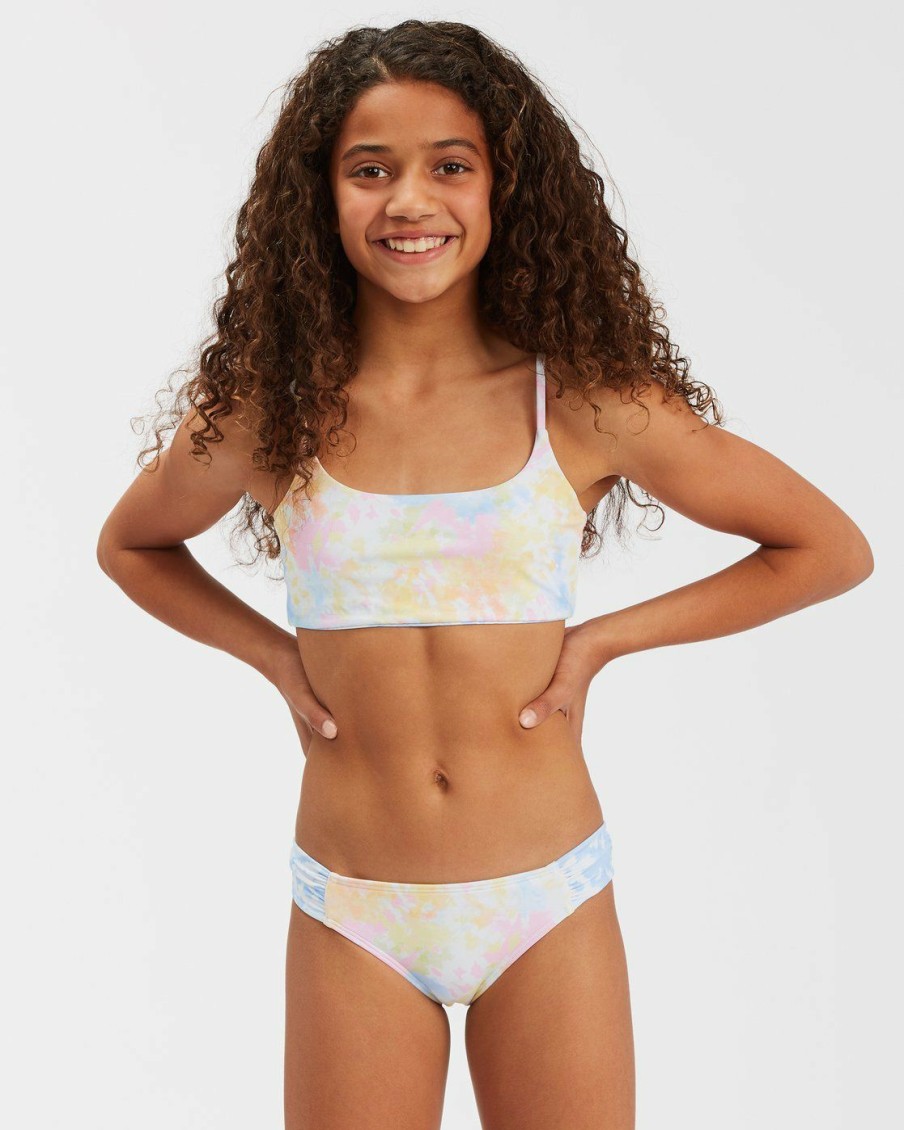 * Girls | Classical Girls' On A Rainbow Reversible Bikini Set Multi